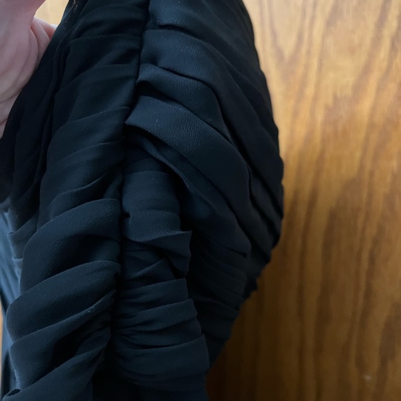 David’s Bridal Sz 20 Black High Lo Fancy Dress - Picture 6 of 10